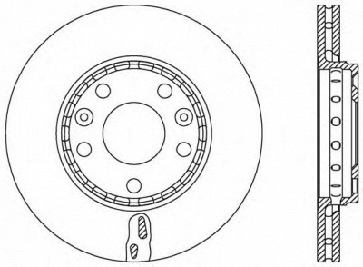 OPEN PARTS bdr254820 -  Тормозной диск